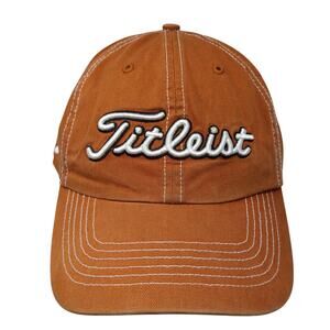 Titleist Slideback Hat Brown One Size Embroidered 6 Panel Vent Holes
